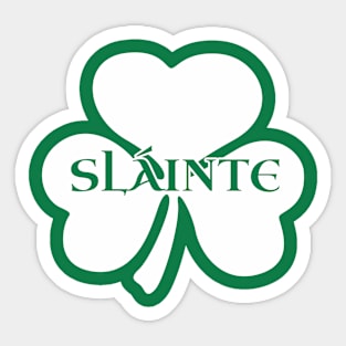 Irish Shamrock Slainte Sticker